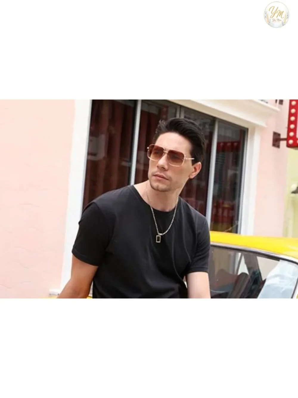 Vintage Metal Square Aviator Steampunk Sunglasses UV400